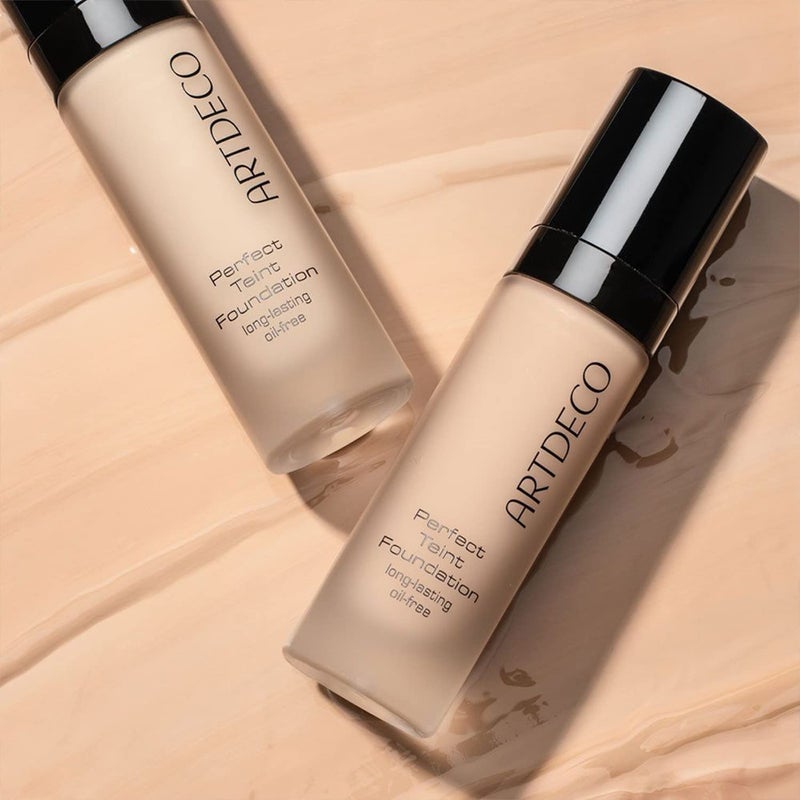 ARTDECO Perfect Teint Foundation - Olive Beige NÂ°56 - Lightweight Liquid Formula - Medium to Full Coverage - Without Mask-Like Effect - Conceals Imperfections - Vegan Makeup - Hyaluron - 0.67 Fl Oz - Image 3